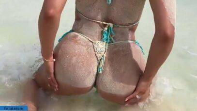 Sexy Ana Cheri Nude Beach Striptease Onlyfans Video Leak on modelies.com