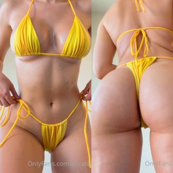 Elizabeth Zaks Yellow Bikini Try-On Onlyfans Video Leaked - Usa on modelies.com