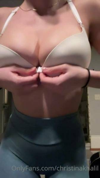 Christina Khalil Nude Gym Bra Strip Onlyfans Video Leaked - Usa on modelies.com