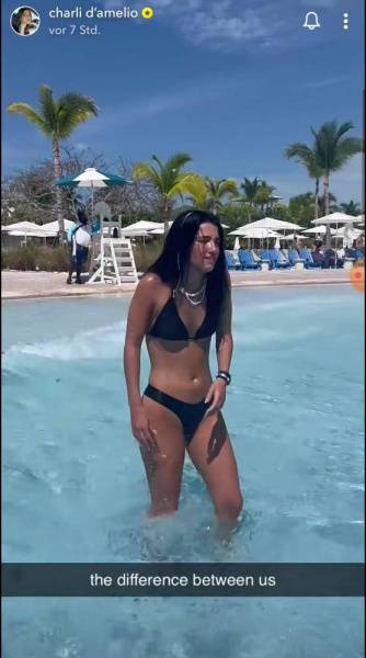 Charli D 19Amelio Bikini Wave Pool Video Leaked - Usa on modelies.com
