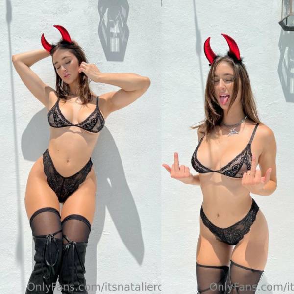 Natalie Roush Devil Sheer Lingerie Onlyfans Set Leaked on modelies.com